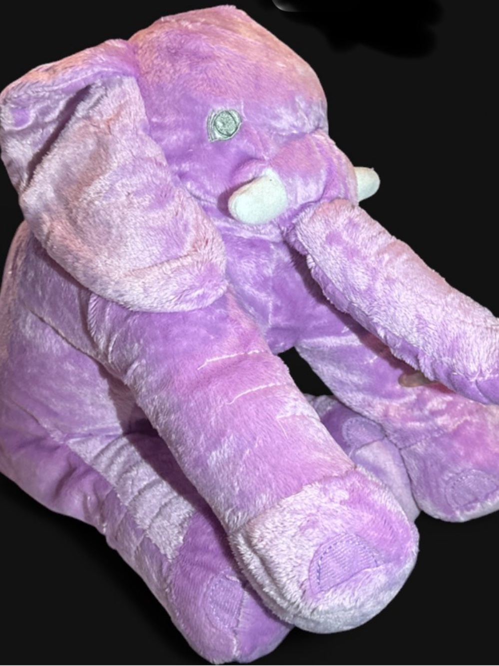 Purple Plush Elephant stuffed toy oversized ears NWOT